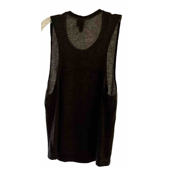 M Next Level Star Wars Gray Graphic Tank Don’t Call Me Princess Round Neck - Picture 5 of 5